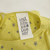 mina perhonen laundry hoshi*hana rs3035 サイズ36 ノースリーブ ワンピース イエロー レディース ミナペルホネンランドリー【中古】5-0608S♪