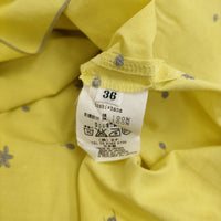 mina perhonen laundry hoshi*hana rs3035 サイズ36 ノースリーブ ワンピース イエロー レディース ミナペルホネンランドリー【中古】5-0608S♪