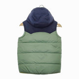 patagonia KID'S REVERSIBLE BIVY HOODY VEST キッズ リバーシブル 68320 ダウンベスト 22AW グリーン Lブルー パタゴニア【中古】5-0205T♪