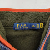 POLO RALPH LAUREN 新品 キッズ ハーフジップ 150サイズ フリース ジャケット ネイビー カーキ レディース ポロ・ラルフローレン【中古】5-0205T♪