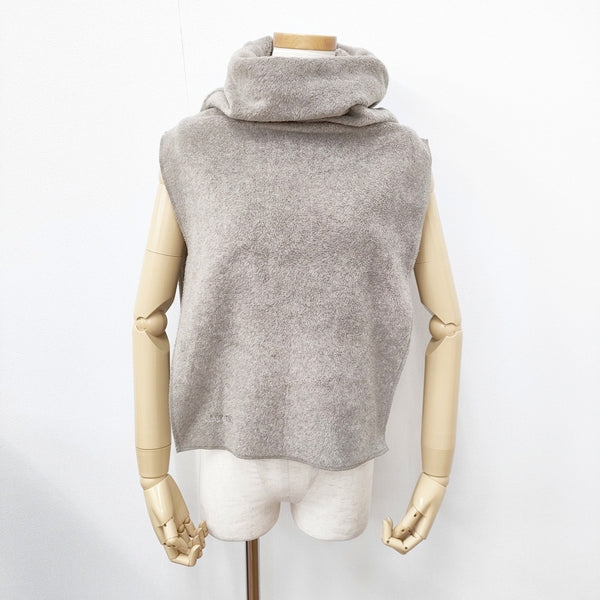 ALWEL FLEECE HIGH NECK GAITER 定価9900円 無地 マフラー ネックウォーマー ベージュ レディース オルウェル【中古】5-1023T◎