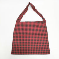 OLDMAN'S TAILOR 新品 ロゴプリント ワンショルダー 定価8800円 トートバッグ レッド ブラック レディース オールドマンズテーラー【中古】5-0227G◎