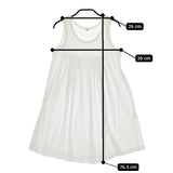 R&D.M.Co- タンクトップ ノースリーブ チュニック ホワイト レディース オールドマンズテーラー【中古】5-0521S∞