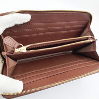 R&D.M.Co- ロングウォレット 定価39000円 レザー 小銭入れあり ラウンドジップ 長財布 ブラウン レディース オールドマンズテーラー【中古】5-0330G∞