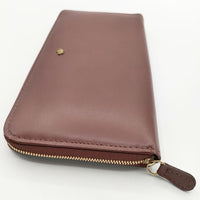 R&D.M.Co- ロングウォレット 定価39000円 レザー 小銭入れあり ラウンドジップ 長財布 ブラウン レディース オールドマンズテーラー【中古】5-0330G∞