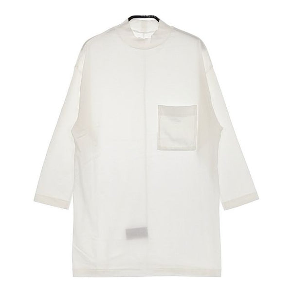 ALWEL 3/4 SLV HIGH NECK T 定価12100円 Ｔシャツ カットソー ホワイト レディース オルウェル【中古】5-0324M∞