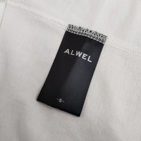 ALWEL 3/4 SLV HIGH NECK T 定価12100円 Ｔシャツ カットソー ホワイト レディース オルウェル【中古】5-0324M∞