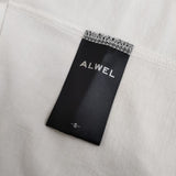 ALWEL 3/4 SLV HIGH NECK T 定価12100円 Ｔシャツ カットソー ホワイト レディース オルウェル【中古】5-0324M∞