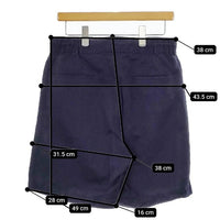 OLDMAN'S TAILOR BIRD MARK R&D.M.Co- サイズ36 ショートパンツ ハーフパンツ ショーツ ネイビー レディース オールドマンズテーラー【中古】5-0521S∞