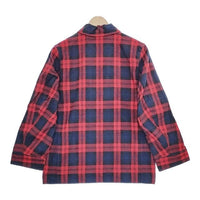 OLDMAN'S TAILOR R&D.M.Co- フランネル ARMTARTAN サイズ34 チェック ジャケット レッド レディース オールドマンズテーラー【中古】5-0324T∞