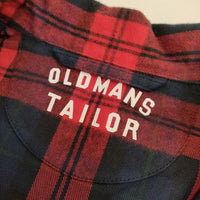 OLDMAN'S TAILOR R&D.M.Co- フランネル ARMTARTAN サイズ34 チェック ジャケット レッド レディース オールドマンズテーラー【中古】5-0324T∞