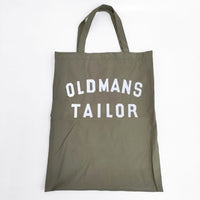OLDMAN'S TAILOR R&D.M.Co- ロゴプリント トートバッグ カーキ レディース オールドマンズテーラー【中古】5-0929G∞