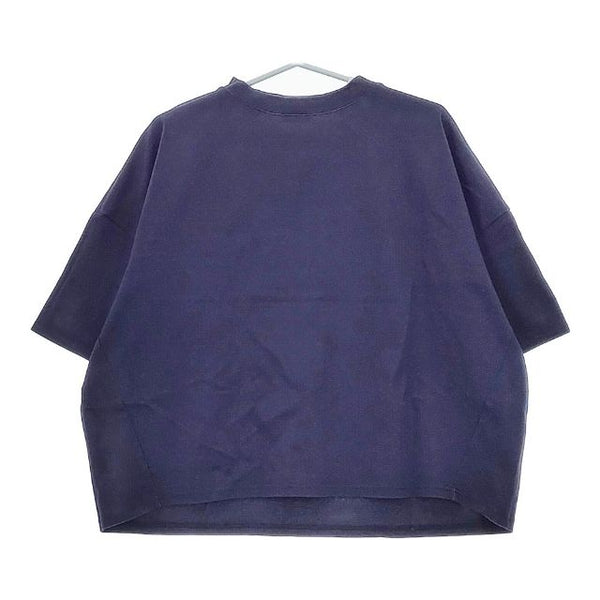 LinenYa コットンデラヴェ 7分袖 Ｔシャツ カットソー ネイビー レディース リネンヤ【中古】5-0521S∞