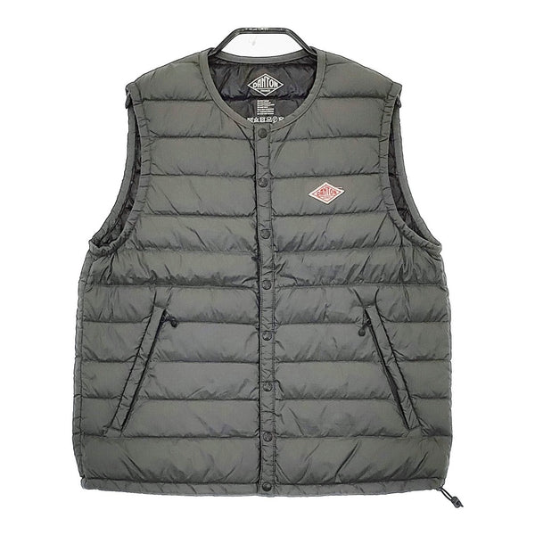 Danton JD-8749 Crew Neck Inner Down Vest クルーネックインナーダウンベスト サイズ36 チャコールグレー レディース ダントン【中古】5-0205T♪