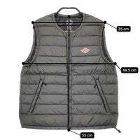 Danton JD-8749 Crew Neck Inner Down Vest クルーネックインナーダウンベスト サイズ36 チャコールグレー レディース ダントン【中古】5-0205T♪