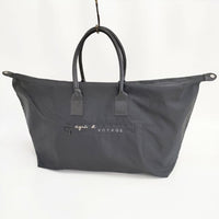 agnes b. VOYAGE ボストンバッグ トラベルバッグ トートバッグ ブラック レディース アニエスベー【中古】5-0929G∞