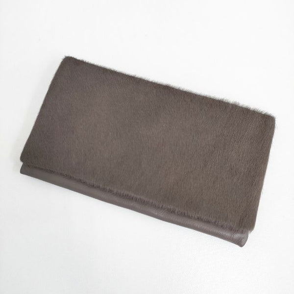 abro レザー ハラコ クラッチバッグ ハンドバッグ ブラウン レディース アブロ【中古】5-0827G∞