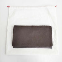 abro レザー ハラコ クラッチバッグ ハンドバッグ ブラウン レディース アブロ【中古】5-0827G∞