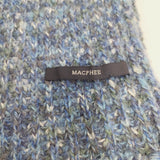 MACPHEE ニット ストール マフラー ブルー レディース マカフィー【中古】5-1023T◎