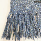 MACPHEE ニット ストール マフラー ブルー レディース マカフィー【中古】5-1023T◎