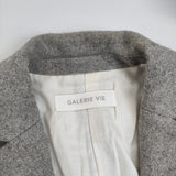 GALERIE VIE ウール サイズ1 チェスターコート グレー レディース ギャルリーヴィー【中古】5-1024A◆