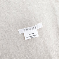 Toujours リネン マフラー 大判 ストール ベージュ レディース トゥジュー【中古】5-0414M◎