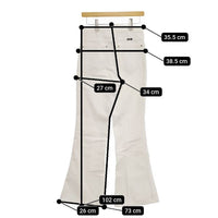 Wrangler/Spick and Span Noble 70s FLARE フレアデニム WS8190 デニムパンツ ホワイト レディース ラングラー/スピック＆スパン ノーブル【中古】5-0324G∞