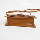 VICE VERSA バイス バーサ ボシェット レザー 革 2way ショルダーバッグ キャメル レディース【中古】5-0827G∞