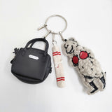 R&D.M.Co- CHARM KEY RING チャームキーリング 定価15400円 キーリング ブラック レディース オールドマンズテーラー【中古】5-0213G♪