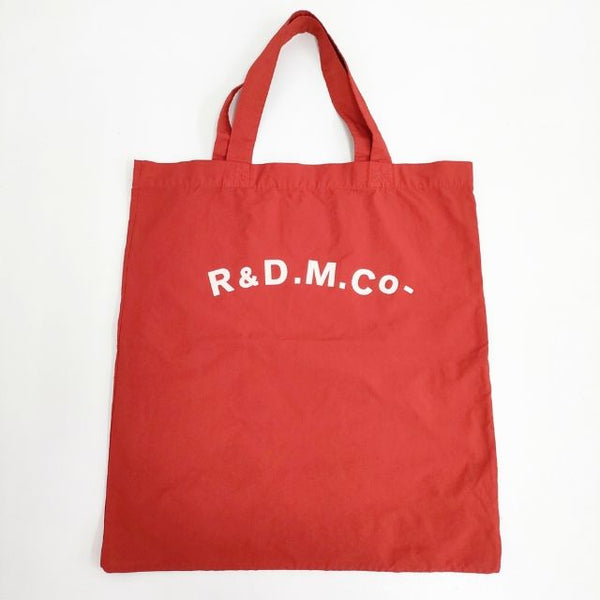R&D.M.Co- ロゴプリント トートバッグ レッド レディース オールドマンズテーラー【中古】5-0827G∞