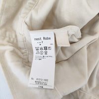 nest Robe 別珍2wayベスト 定価17600円 01213-1022 ベスト ベージュ レディース ネストローブ【中古】5-0208T♪