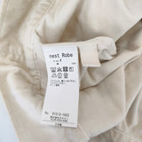 nest Robe 別珍2wayベスト 定価17600円 01213-1022 ベスト ベージュ レディース ネストローブ【中古】5-0208T♪