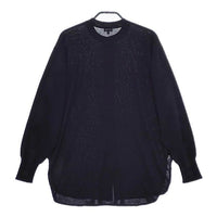 Scye Giza Cotton 16GG Band Collar Shirt 定価49500円 シャツ 1223-11105 カーディガン ネイビー レディース サイ【中古】5-0316M∞