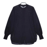 Scye Giza Cotton 16GG Band Collar Shirt 定価49500円 シャツ 1223-11105 カーディガン ネイビー レディース サイ【中古】5-0316M∞