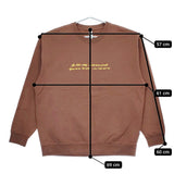 Reception F0244 コットン プリントスウェット CLUB SWEAT FUNK サイズL 定価26400円 裏起毛 ブラウン メンズ レセプション【中古】5-0208T♪