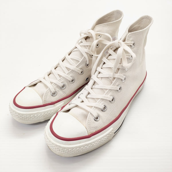 CONVERSE ALLSTAR HI キャンバス  6 1/2 25cm 日本製 ハイカット スニーカー アイボリー レディース コンバース【中古】5-0313G◎