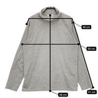 JOURNAL STANDARD ALBINI ポンチ タートルネック 定価9900円  長袖Ｔシャツ カットソー ロンＴ グレー メンズ ジャーナルスタンダード【中古】5-0308M∞