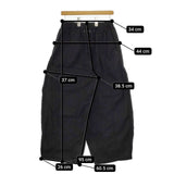 SETTO パラシュートパンツ STL-PT010 コットン ワイド パンツ ブラック レディース セット【中古】5-0316G∞