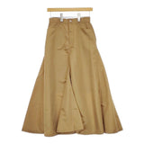 dignite collier ミリタリーフレアー ロングスカート キャメル レディース ディニテコリエ【中古】5-0316M∞