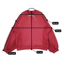 my beautiful landlet 30/7度詰め裏毛クルーネックプルオーバー WM03-TP232031 スウェット レッド レディース マイビューティフルランドレット【中古】5-0316M∞