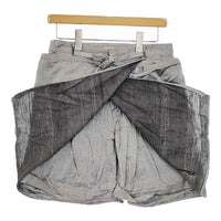 christian wijnants コットンシルク ラップ ショートパンツ ハーフパンツ ショーツ グレー レディース クリスチャン ワイナンツ【中古】5-0521S∞