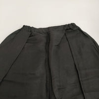 MAVUNO FA-OR-061 リネンシルクツイルイージーパンツ 定価41800円 サルエル ワイド パンツ ブラック レディース マヴーノ【中古】5-0309M♪