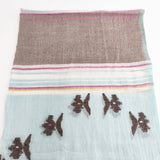 45R/45rpm インドジャムダニのストール 定価41800円 大判 マフラー ストール ミズイロ ブラウン レディース フォーティーファイブアールピーエム【中古】5-1023T◎