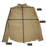 humoresque highneck frill shirt KA2201c 定価51700円 シルクコットン ハイネック 長袖シャツ ベージュ レディース ユーモレスク【中古】5-0309M♪