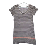 45R/45rpm 半袖 コットン ボーダー チュニック ワンピース ネイビー ホワイト レディース フォーティーファイブアールピーエム【中古】5-0517S∞