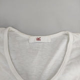 45R/45rpm コットン 長袖Ｔシャツ カットソー ロンＴ ホワイト レディース フォーティーファイブアールピーエム【中古】5-0324M∞