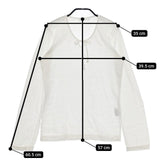 45R/45rpm コットン 長袖Ｔシャツ カットソー ロンＴ ホワイト レディース フォーティーファイブアールピーエム【中古】5-0324M∞