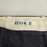 45R/45rpm コットン コーデュロイ スカート ネイビー レディース フォーティーファイブアールピーエム【中古】5-1009T∞