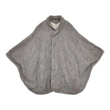 45R/45rpm ふわふわ裏毛ポンチョ 定価30800円 ポンチョ グレー レディース フォーティーファイブアールピーエム【中古】5-1022T♪