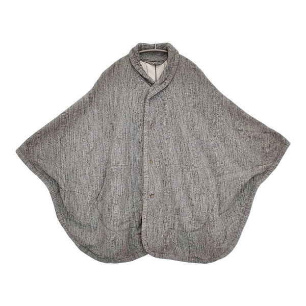 45R/45rpm ふわふわ裏毛ポンチョ 定価30800円 ポンチョ グレー レディース フォーティーファイブアールピーエム【中古】5-1022T♪